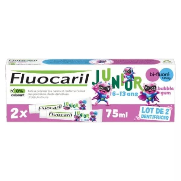FLUOCARIL JUNIOR BUBBLE 6-12 ANS 75ML