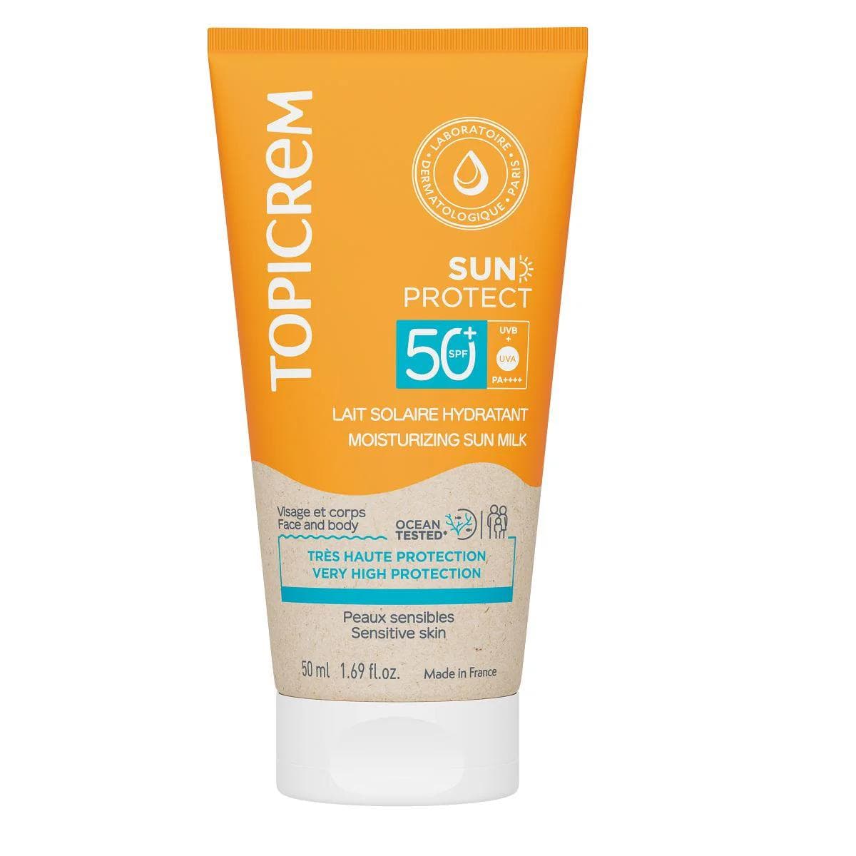 TOPICREM Lait Solaire Hydratant SPF50+